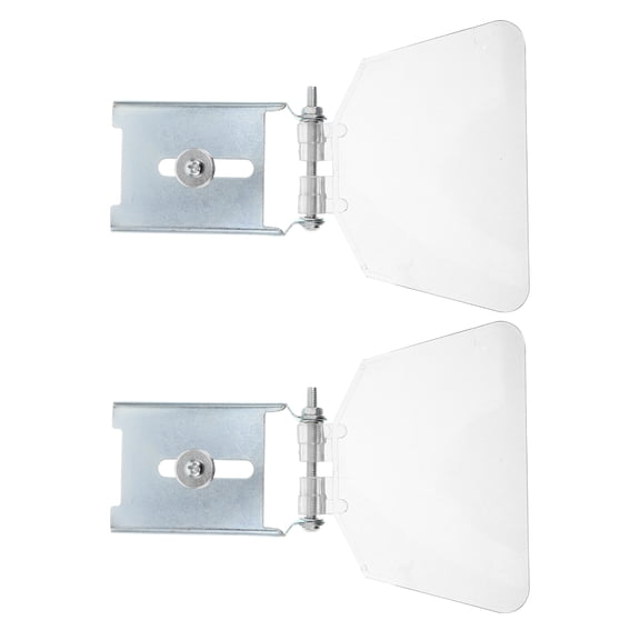FOMIYES 2Pcs Bench Grinder Splash Shields in Stainless Steel for Spark and Dust Control