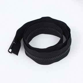 FOMIYES 2Pcs Black Clothes Zippers Double Open End Down Zipper for Coat Slide Garment Sewing