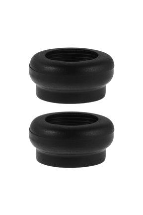 2Pcs Durable Black Golf Training Rings for Stable Grip and Comfortable Swing Practice