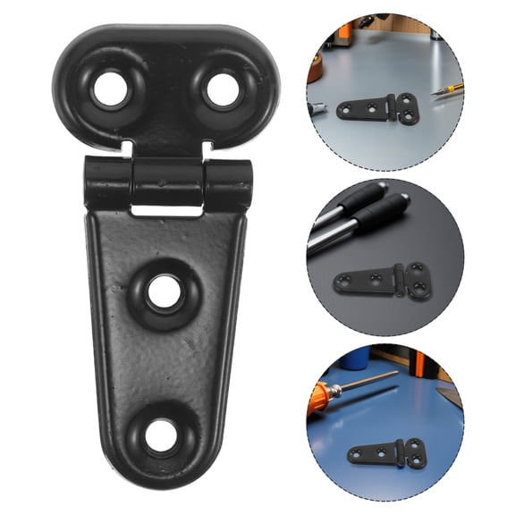 FOMIYES 2-Pack Universal Forklift Hood Hinge Kit, Powder Coated Metal for Machinery Access Panels