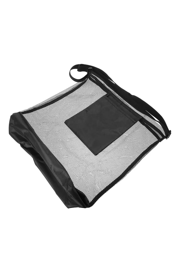 2Pcs Black Mushroom Foraging Bag with Adjustable Shoulder Strap Lightweight Durable Mesh Fabric