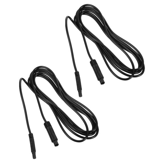 FOMIYES 2Pcs Black Rearview Reverse Camera Cable 4 Pin Extension for Car Backup Camera