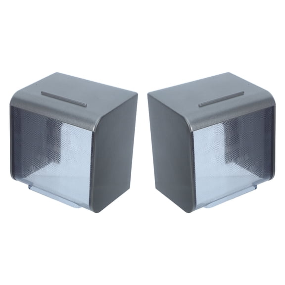 FOMIYES Outdoor Waterproof Electrical Box Black Plastic for Charging Stations 2Pcs