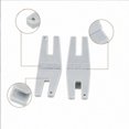 FOMIYES 2Pcs Button Fastening Plate, Plated Silver Plastic, Double ...