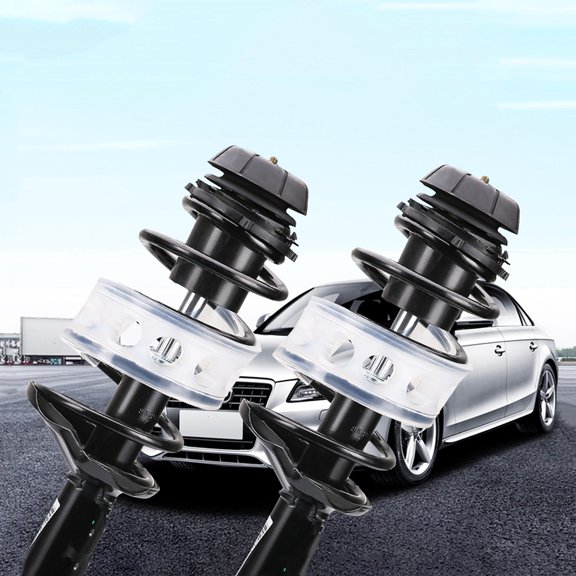 FOMIYES 2Pcs Car Spring Buffers Durable Transparent Rubber Car Retainer for Improved Driving Comfort