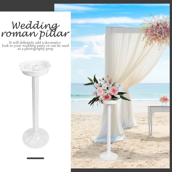 FOMIYES 2Pcs Columns for Weddings Roman Column White Plastic Indoor Outdoor Decor