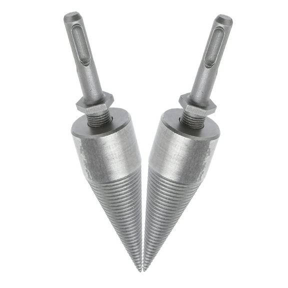 FOMIYES 2Pcs Cone Shaped Drill Bit For Camping And Farming