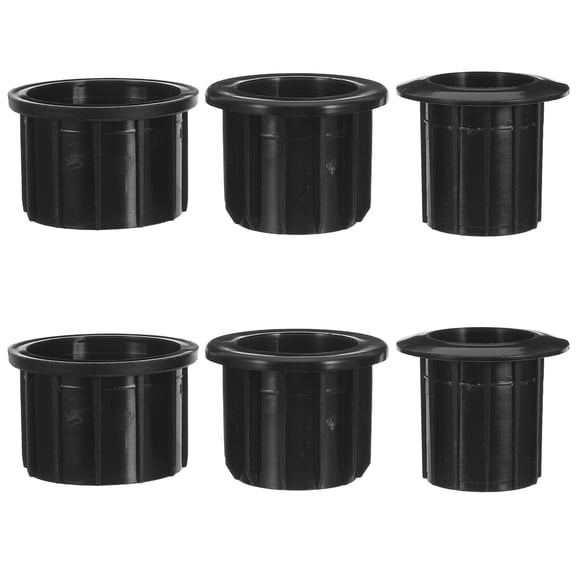 FOMIYES 2Pcs Easy Install Patio Umbrella Stand Insert for Table Hole Plug Replacement Black