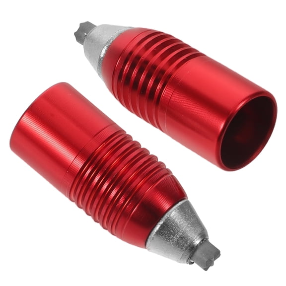 FOMIYES 2-Pack Red Trekking Pole Tip Protectors for Improved Traction and Durability Rough Outdoor