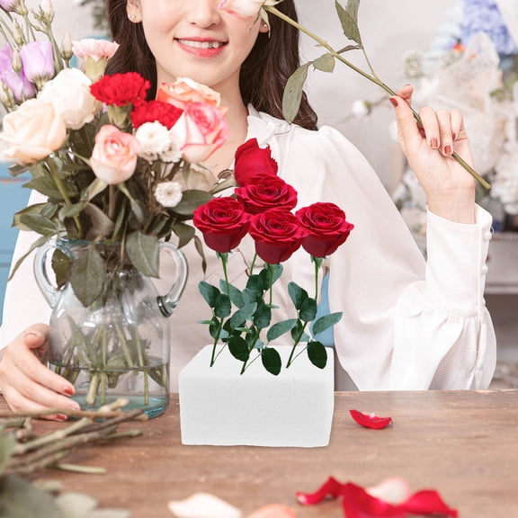 FOMIYES 2Pcs Florist Form Blocks EPE Foam Simple Design Supporting Flowers for Ball