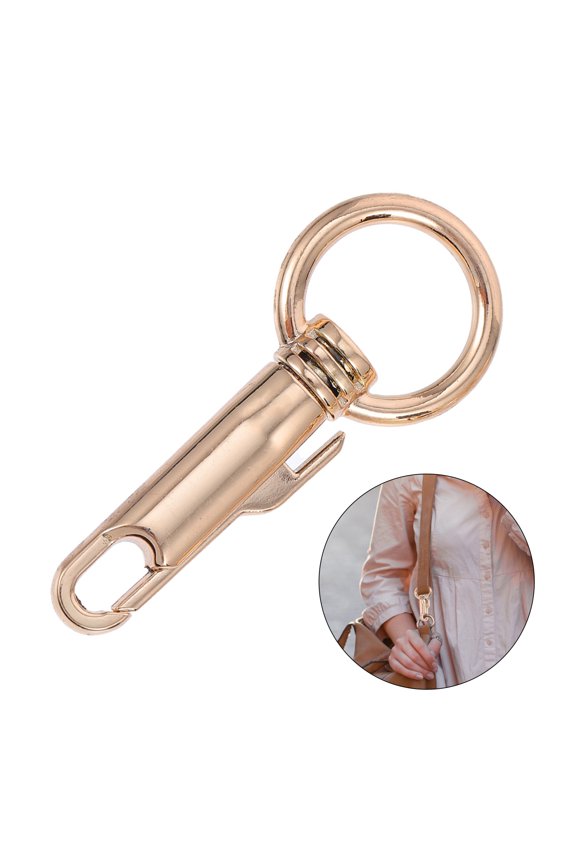 2Pcs Golden Metal Bag Snap Hooks Key Ring Clasps DIY Claw Clasps for Handbag Chain Replacement