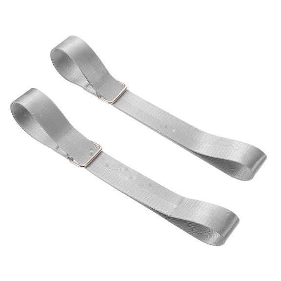 FOMIYES 2Pcs Grey Bed Gas Lift Straps with Antislip Wide Design for Universal Storage Bed Frame Replacement