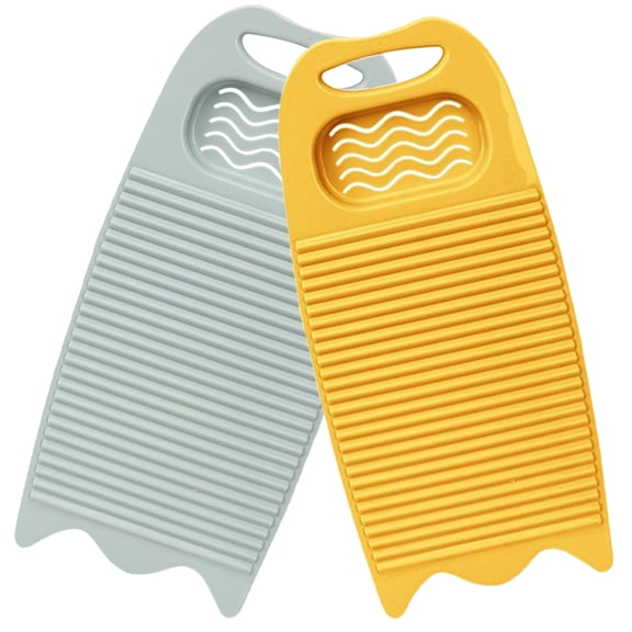 FOMIYES 2Pcs Hand Washboard Plastic Laundry Board for Home Use Sturdy Non Absorbent with Hanging Hook