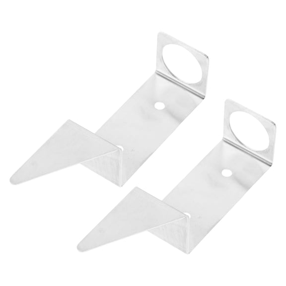 FOMIYES 2Pcs Heavy Duty Stainless Steel Rain Gauge Holder Stand for Garden Yard and Lawn