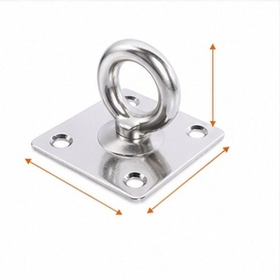 FOMIYES 2Pcs Heavy Duty Stainless Steel Suspension Ceiling Hook with Anti Rust Plated Silver Finish