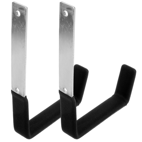 FOMIYES Set of 2 L-Shaped Metal Wall Hooks for Hanging Tools, Heavy Duty with Strong Load Bearing Capacity