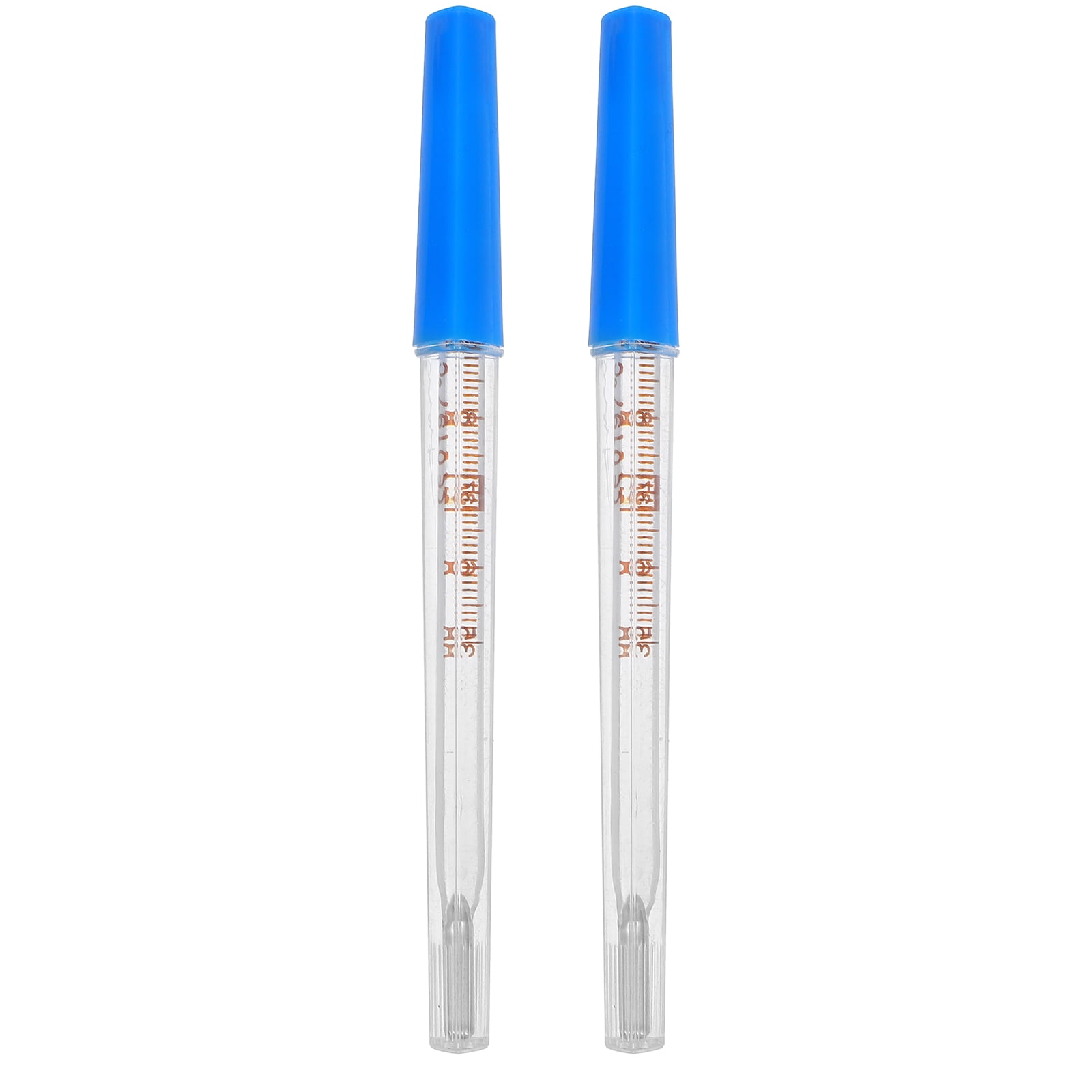 FOMIYES 2Pcs High Precision Glass Thermometer for Adults Body Temperature Measurement Tool Portable Glass Thermometer Household Temperature Tester