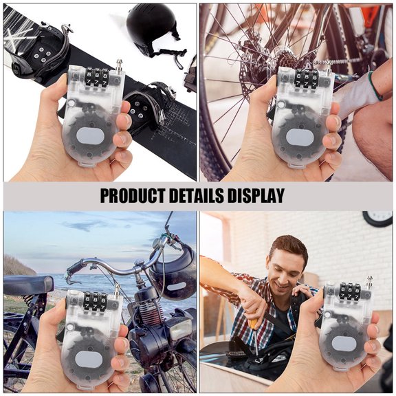 FOMIYES 2Pcs High Security Bike Lock Anti- Protection ABS Steel Black