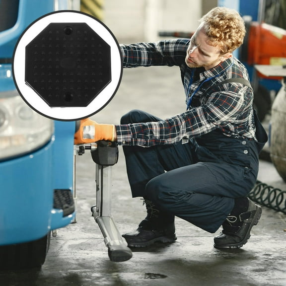 FOMIYES 2Pcs Jack Pads for Lifting Machine Accessories with Slip Prevention and Support 4.5x4.5x0.4in