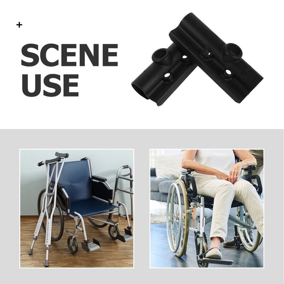 Dust Cap Microscope FOMIYES 2Pcs Lightweight Black Wheelchair Tube Cover Plastic Frame ...