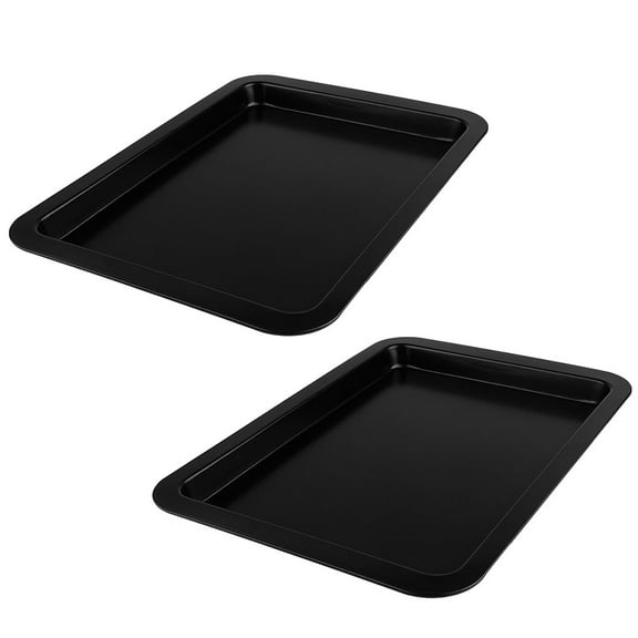 FOMIYES 2Pcs Metal Cake Pan Nonstick Coating Rectangular Bakeware for Family