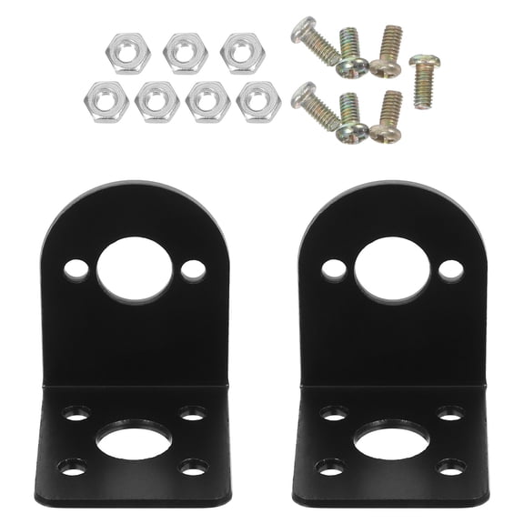 FOMIYES 2Pcs Universal Black Motor Mounting Base for Stable Motor Operation in Car