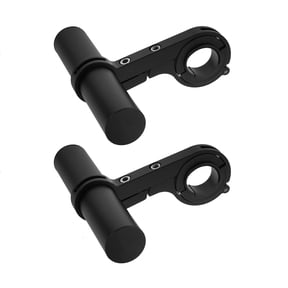 FOMIYES 2Pcs Motorcycle Ram Mount Bicycle Extension Bracket Black Alloy Accessory Holder For Daily Commuting