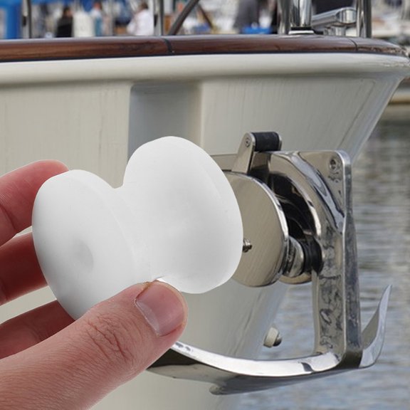 FOMIYES 2Pcs Nylon Boat Bow Roller Marine Anchor Line Guide for Durable Anchor Retrieval