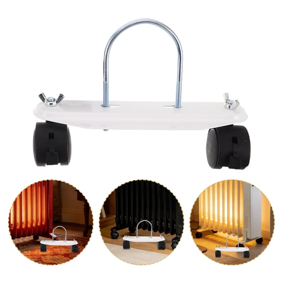 FOMIYES Fomiyes Heater Caster Set, White, Strong Load Support, Easy Mobility, Silent Design, 2Pcs