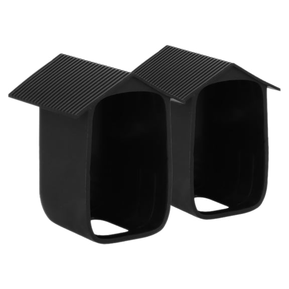 FOMIYES Silicone Waterproof Camera Protector Black for Safety Protection 2Pcs