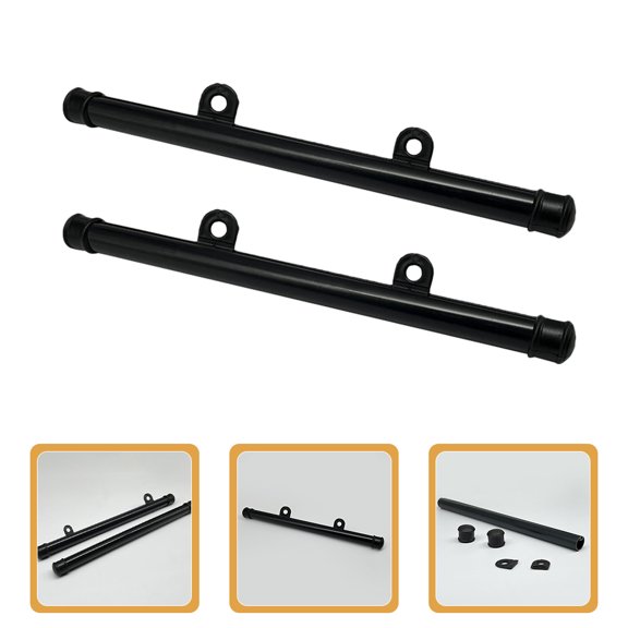 FOMIYES 2Pcs PVC Poster Display Rail Black Round Stylish Frame for Posters Flags and Paintings