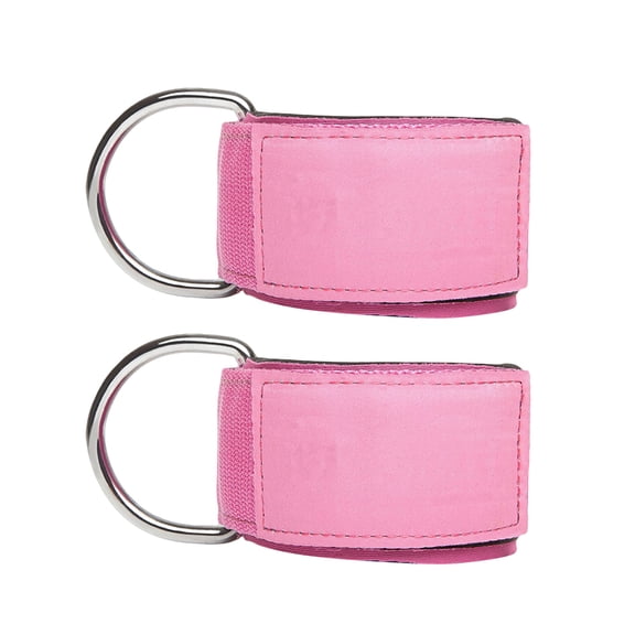FOMIYES 2Pcs Pink Fitness Ankle Straps for Hip Abduction and Cable Machine Workouts