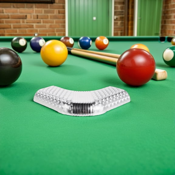FOMIYES Plastic Billiard Table Corner Guard, Plated Silver, Impact-Resistant, Easy Install, for Daily Use 2Pcs