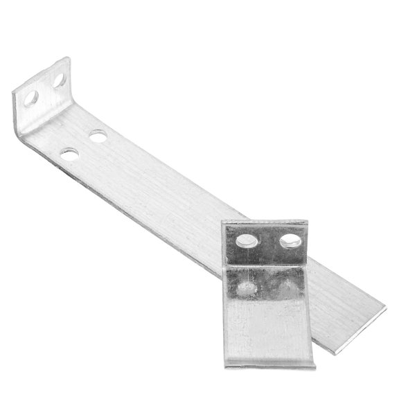FOMIYES 2Pcs Garage Roller Shutter Stop Holder Plated Silver Metal Limit Plate for Universal Shutter Positioning