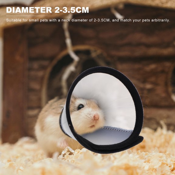 FOMIYES 2Pcs Protective Pet Neckband for Hamsters Assorted Colors Easy to Use Collar