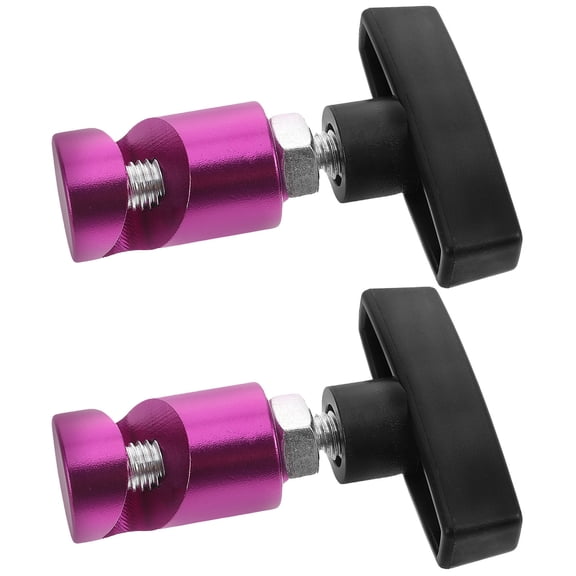 FOMIYES 2Pcs Purple Car Hood Prop Tool Strut Lock Clamp Metal Holder for Reliable Engine Support