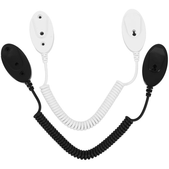 FOMIYES Anti Theft Hook Universal Remote Control Holder Plastic 2Pcs