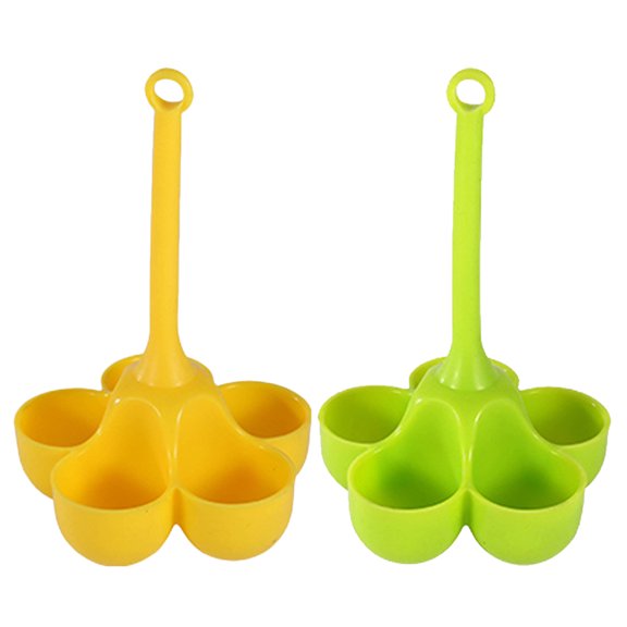 FOMIYES 2Pcs Silicone Egg Cooker Cups for Home Heat Resistant Assorted Color Kitchen Cooking Tool