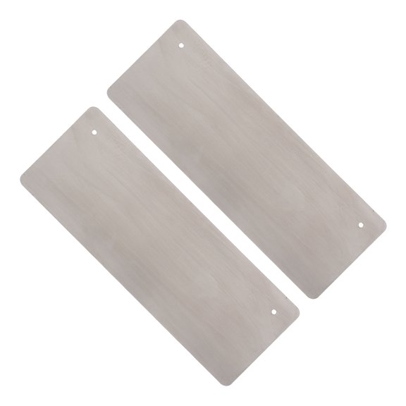 FOMIYES 2-Pack Stainless Steel Name Plate Blanks for Home Mailbox Signage, Engravable Metal Tags