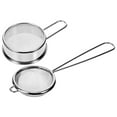 thumbnail image 1 of FOMIYES 2Pcs Stainless Steel Baking Sieve Round Sifting Flour for Home Users in Kitchen 6.5In Diameter Mesh Filter, 1 of 8