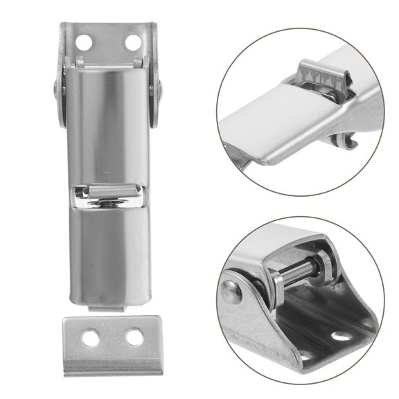 FOMIYES 2Pcs Surface Install Stainless Steel Adjustable Toggle Latch for Equipment Cabinet Doors