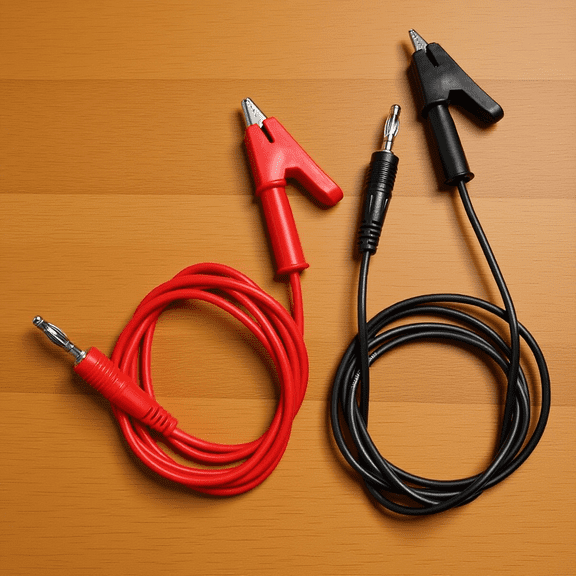FOMIYES 18Awg Test Probe Wire with Banana Plugs and Alligator Clips 2Pcs