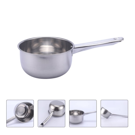 FOMIYES 2Pcs Kitchen Stainless Steel Water Ladles Thickened Metal Bailer for Dining Hall