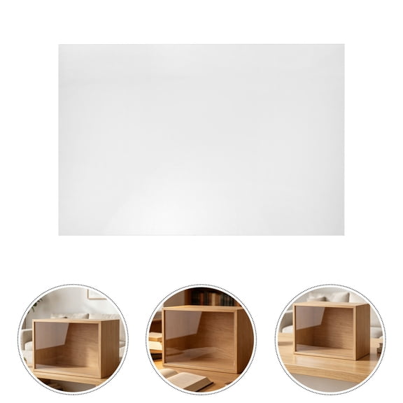 FOMIYES 2Pcs Thin Clear Acrylic Panels for DIY Projects Glass Alternative Display and Sign Boards