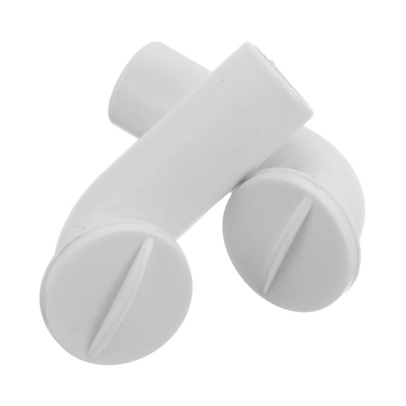 FOMIYES 2Pcs Threadless Plastic Drain Plug for Freezer and Cooler White Easy Install Replacement