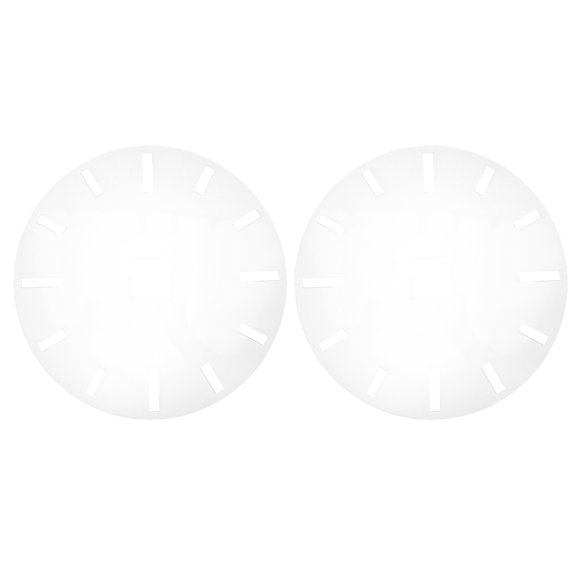 FOMIYES 2Pcs Transparent Acrylic Clock Stencil Template for DIY Clock Board and Router Inlay