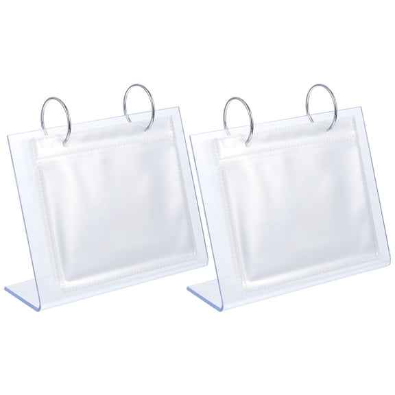 FOMIYES 2Pcs Transparent Acrylic Landscape Photo Frame for Desk Photo Display and Storage