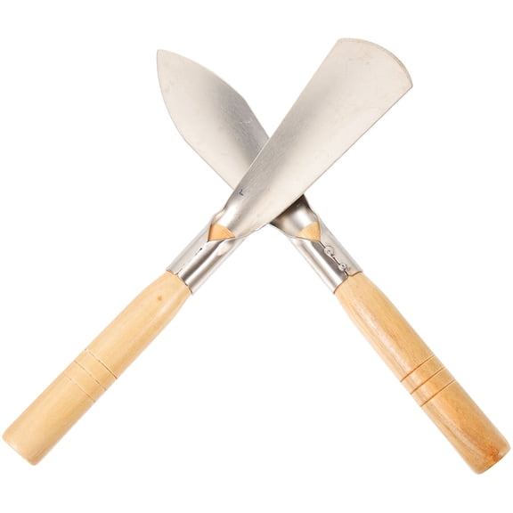 FOMIYES 2-Piece Garden Hand Shovel Set Stainless Steel Small Trowels 12.2x1.6x1 Inch for Soil Loosening and Planting