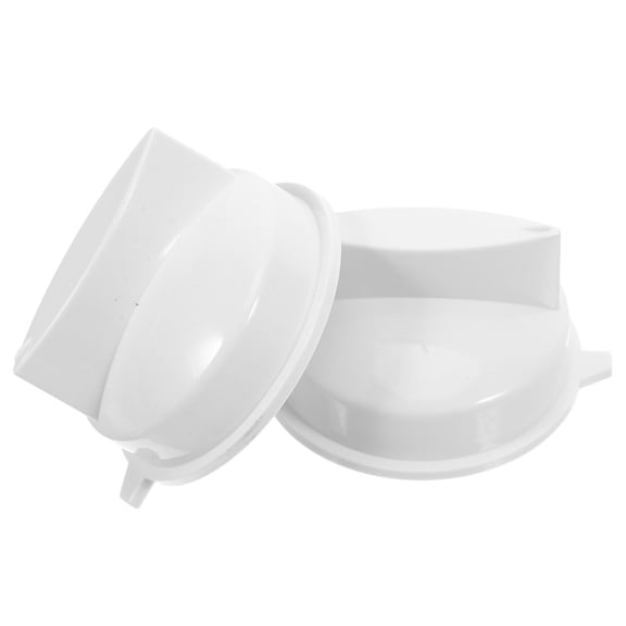 FOMIYES 2Pcs Universal Control Knobs for Stove White Abs Plastic D Shaped Handle for Appliance Replacement