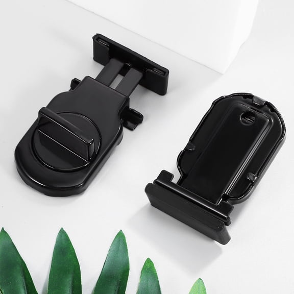 FOMIYES 2Pcs Window Safety Guards with Rubber Padding for Sliding Windows Black